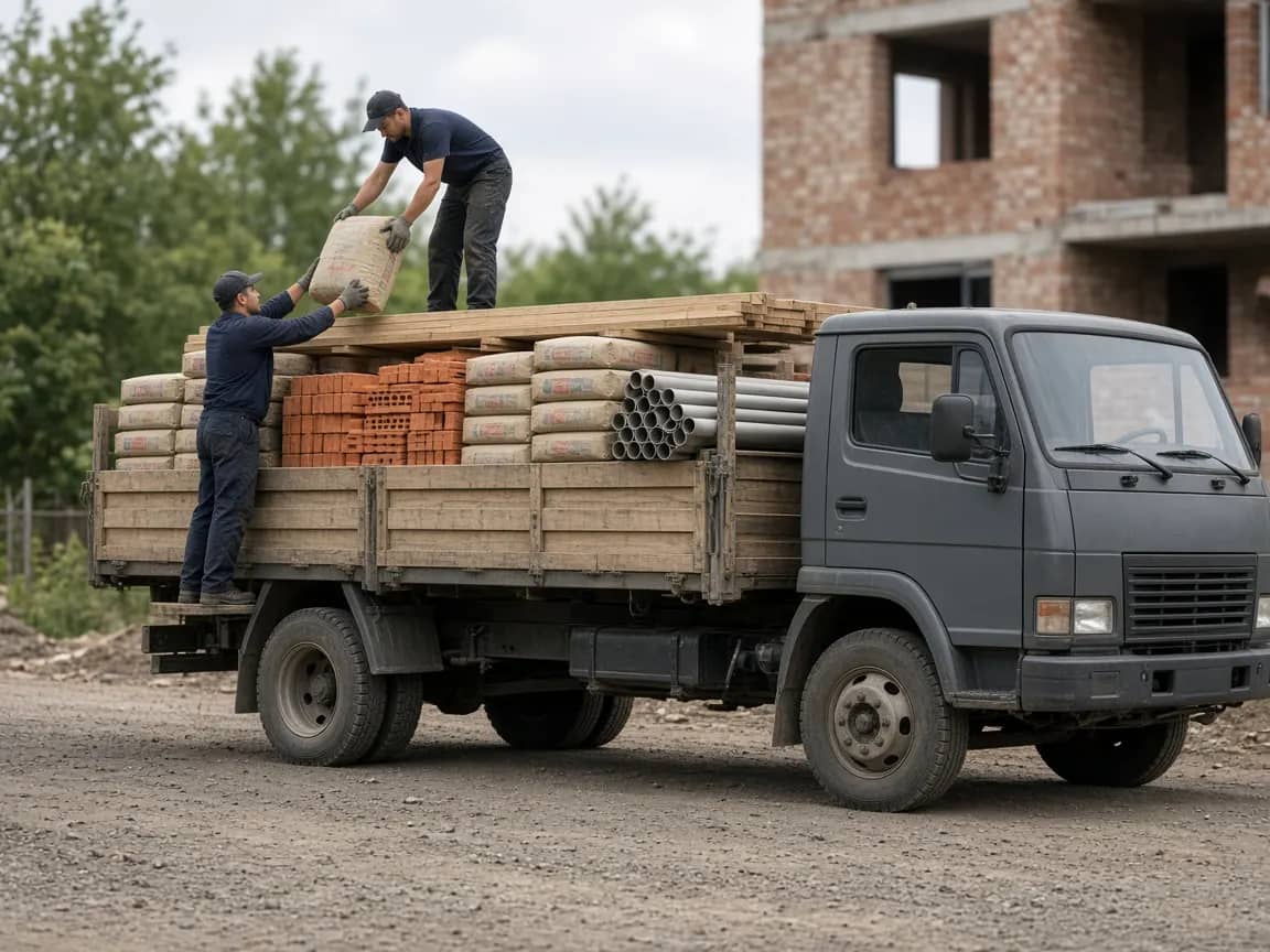 ГАЗ бортовой — стройматериалы в кузове