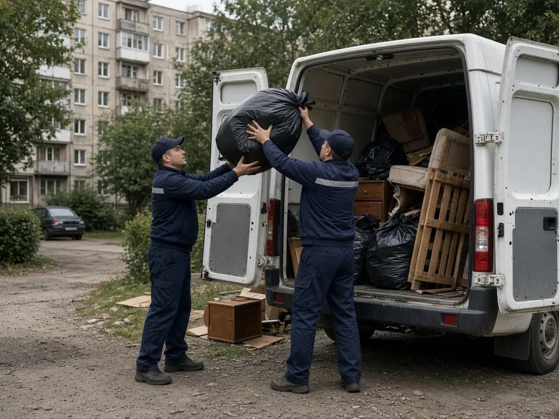 Газель для вывоза мусора и старой мебели